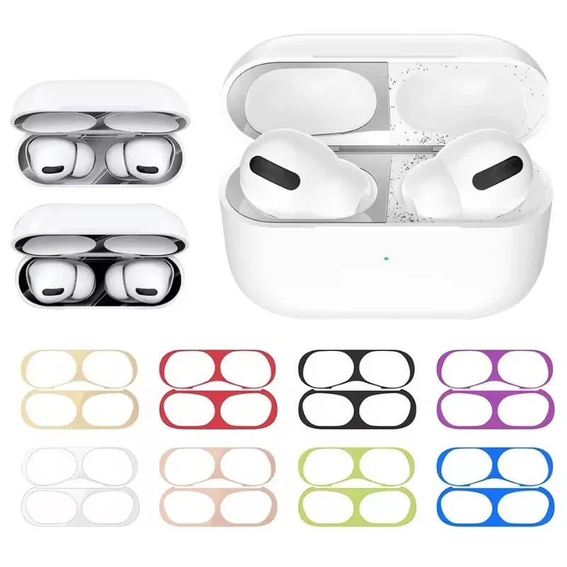 Dust-proof Scratchproof Sticker for Airpods Pro 1 2 3 4 Dust Guard Protective Earphone Film for AirPods 2/1/pro Cover Stickers