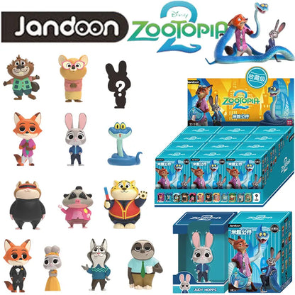 JANDOOM Disney Toy Story Stitch Mickey Mouse Winnie Zootopia Doraemon Action Figure Rice Grains Doll Model Blind Box Toys Gifts Beauty World Shop