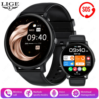2025 New Smart Watch Women Men Bluetooth Call Sports Fitness Watches Heart Rate Health Monitor Smartwatch Ladies For Android iOS