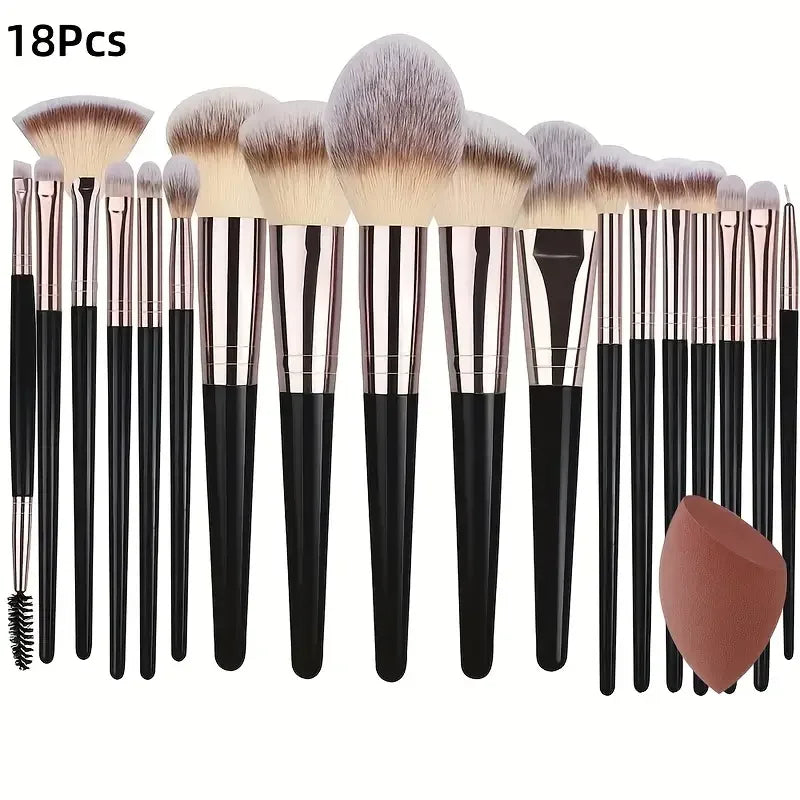 3-20PCS Makeup Brushes Set Soft Fluffy Eyeshadow Foundation Concealer Blending Blush Brush Kabuki Professional Women Beauty Tool Beauty World Shop