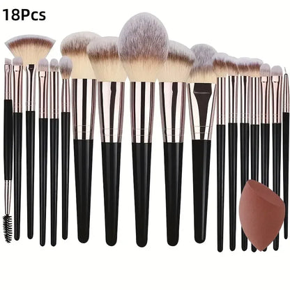 3-20PCS Makeup Brushes Set Soft Fluffy Eyeshadow Foundation Concealer Blending Blush Brush Kabuki Professional Women Beauty Tool Beauty World Shop