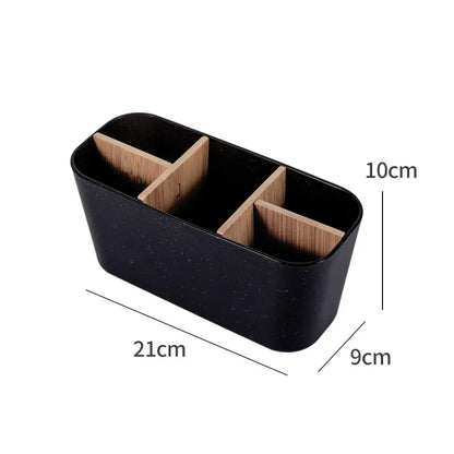 Bamboo Electric toothbrush Holder Razor Makeup Brush Storage Box Toothpaste Toothbrush Stand Bathroom accessories Beauty World Shop
