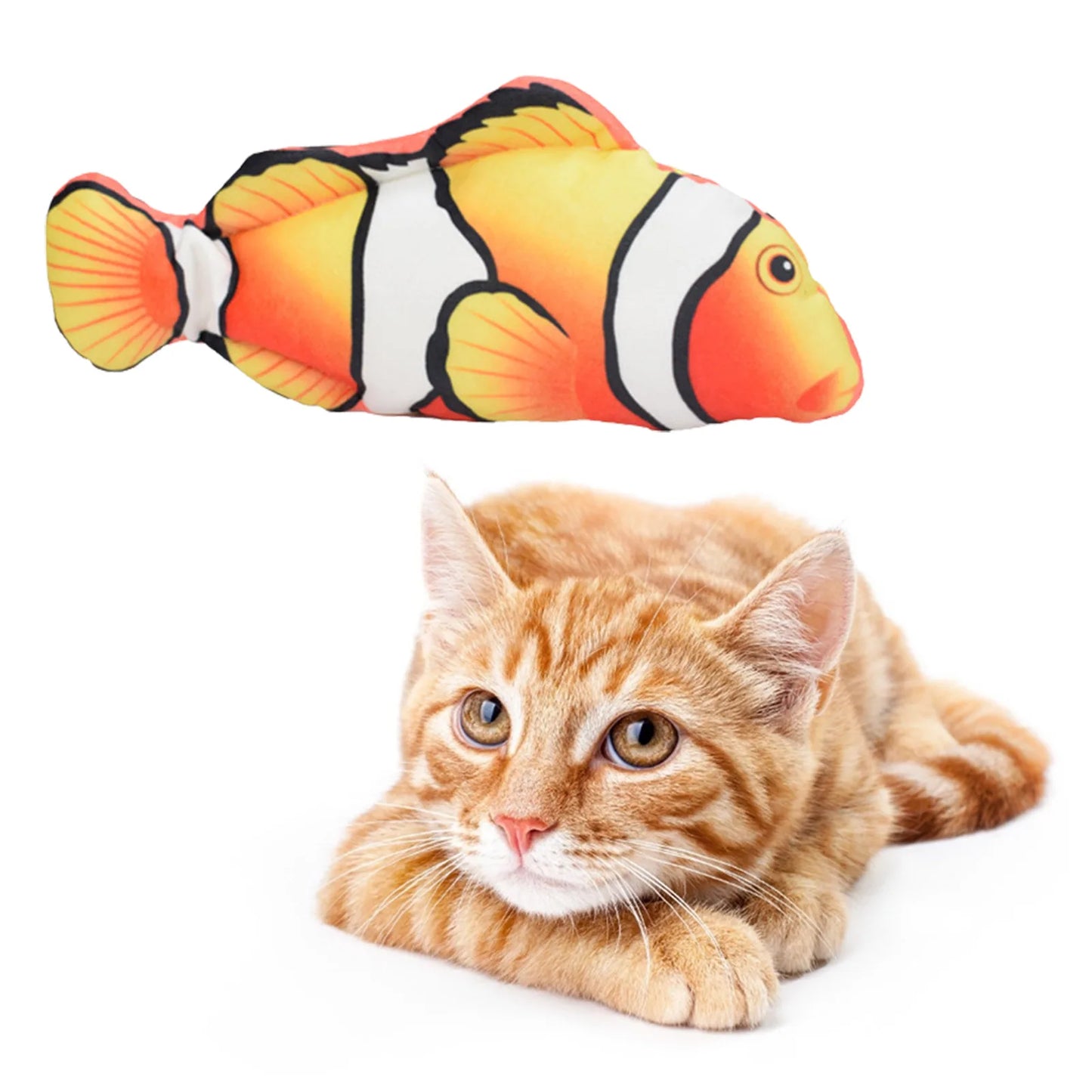 Cat Toys Fish USB Charger Fish Interactive Electric Floppy Fish Cat Toy Realistic Pet Cats Chew Bite Toys Pet Supplies Cats Dog Beauty World Shop