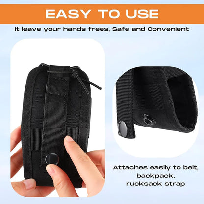 Universal Radio Holsters for Duty Belt Vest Radio MOLLE Pouch Tactical Walkie-Talkie Bag for Hunting Camping Adventure Beauty World Shop