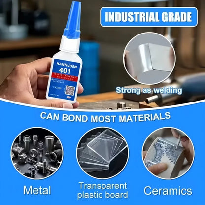 Brand-new Upgraded 401 Super Cyanoacrylate Glue Instant Drying In 5 Seconds Waterproof Stable and Versatile Bonding Tool Beauty World Shop