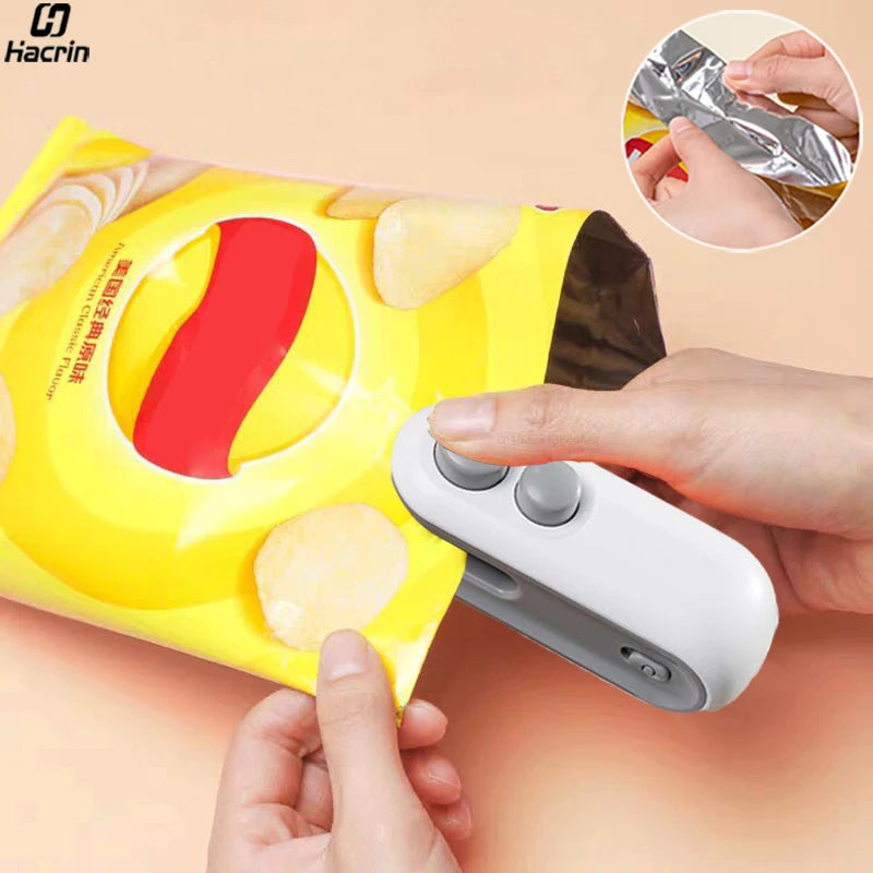 Mini Heat Bag Sealing Machine Plastic Bag Sealer Portable Thermal Plastic Bag Sealants Handheld Plastic Bags Sealing Machine Beauty World Shop