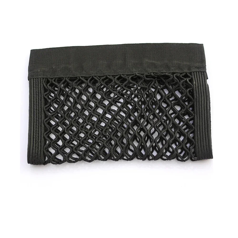 Car Storage Net Stretchable Mesh Pocket Net Magic Elastic Sticker Universal Rear Mesh Trunk Seat Bag Pocket Cage Auto Organizer Beauty World Shop