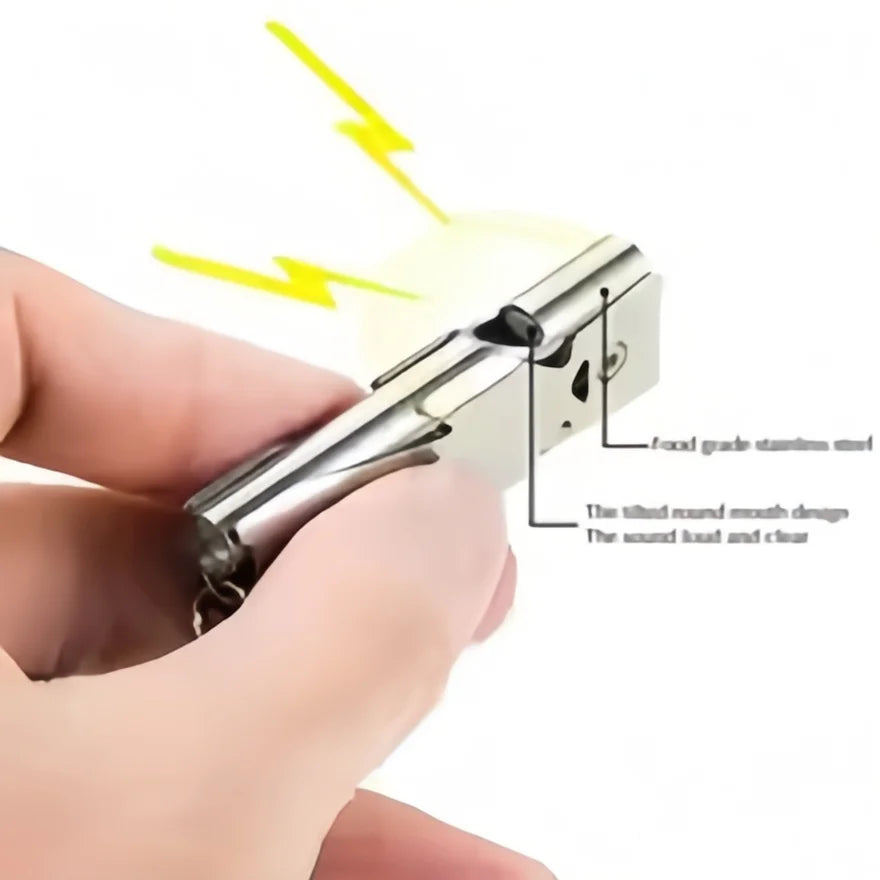 Survival Whistle Keychain–High Decibel,Emergency Whistle for Outdoor,Camping&Hiking–Double Tube Design,Loud Safety AlarmPortable Beauty World Shop