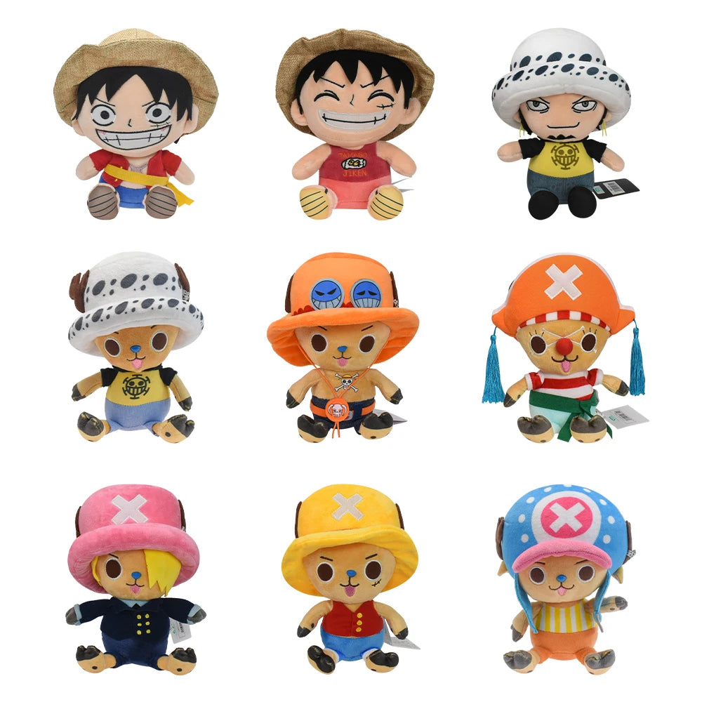Monkey·D·Luffy Trafalgar D Water Law Tony Tony Chopper Luffy Plush Toy, Peluche Dolls Stuffed Figure for Kids Gift Beauty World Shop