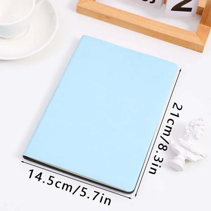 A5 Soft Leather Notebook, 120 Pages, Office Stationery, Waterproof Cover, Comfortable Touch, Hot Selling Beauty World Shop
