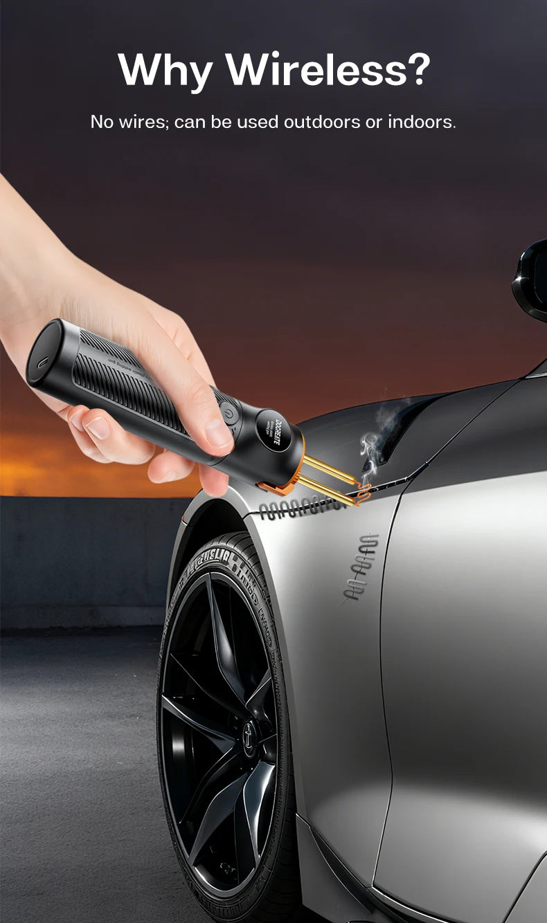 Portable Hot Stapler Plastic Welding Machine Car Bumper Repair Kit PVC Plastic Repairs Wireless Handheld Plastic Soldering Gun ﻿ Beauty World Shop