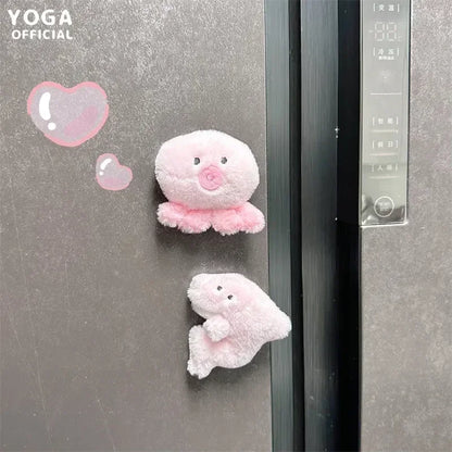 30pcs/box Original Small Aquarium Marine Animal Plush Refrigerator Sticker Blind Box Cute Magnetic Sticker Kawaii Plushies Toy Beauty World Shop