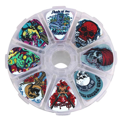0.46/0.71/1.0mm 50pcs guitar paddle Acoustic guitar Picks ukulele Musical instrument accessories cartoon style pick with box Beauty World Shop