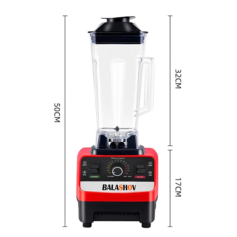 2000W Heavy Duty Commercial Blender Stationary Mixer Food Processor Ice Smoothies for Kitchen High Power Juicer Blender BPA Free Beauty World Shop