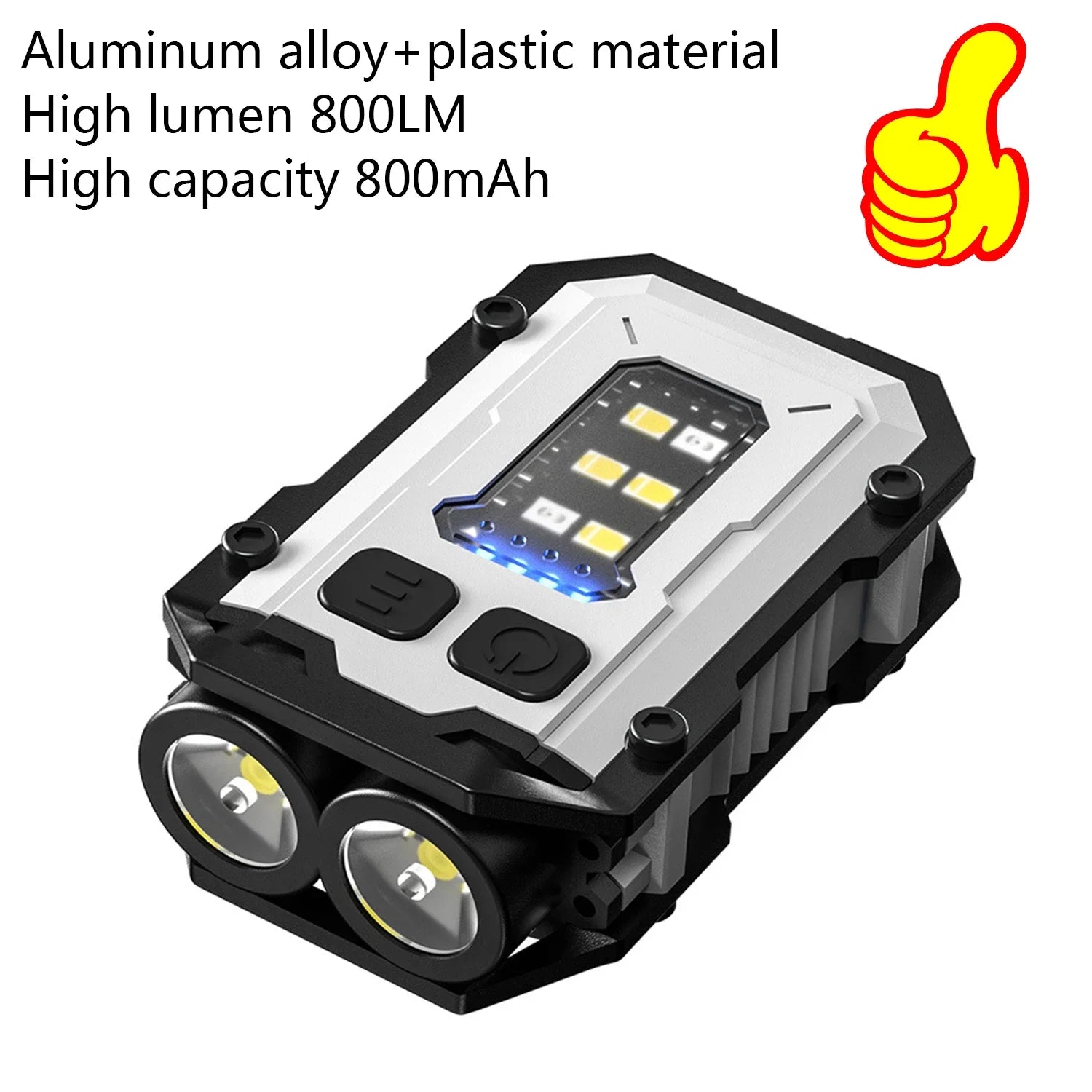 MINI USB Rechargeable LED Flashlight Portable Tail magnet flashlight Super Bright Camping Lantern Side COB emergency light Beauty World Shop