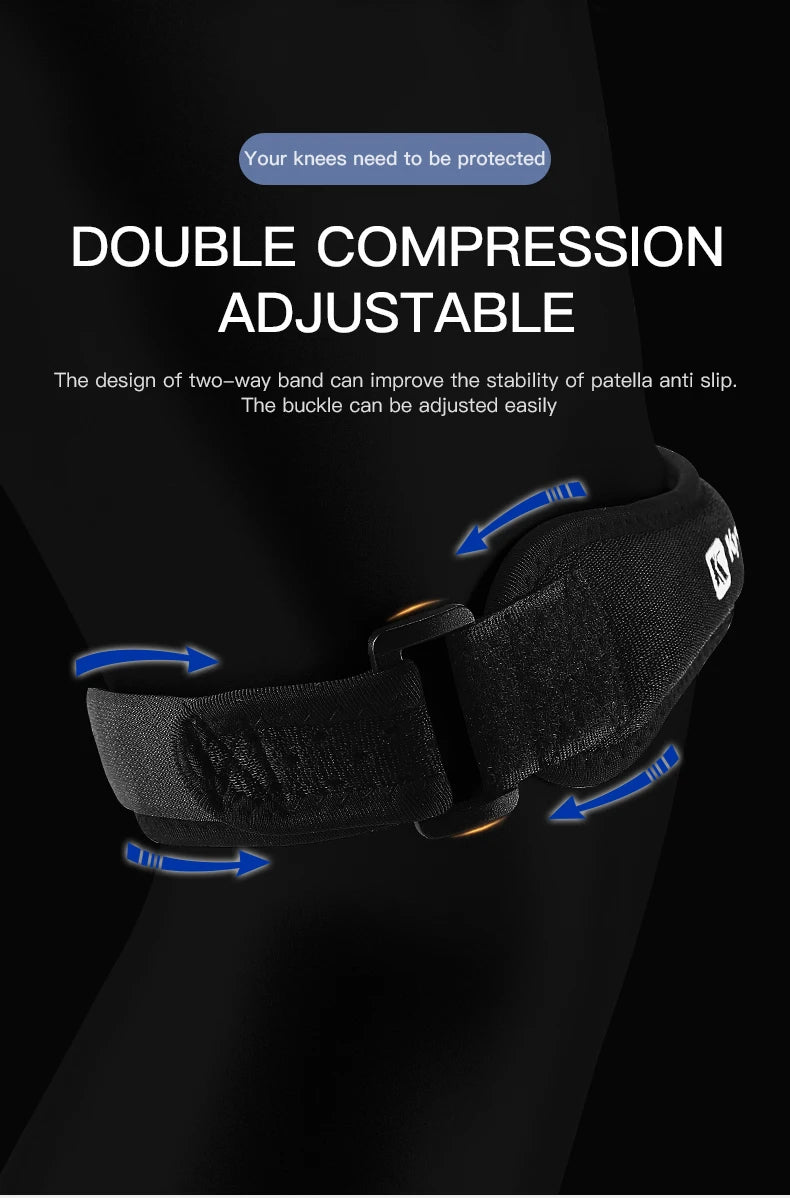 1PC Patella Kneecap Band Adjustable Silica Gel Knee Tendon Strap Protector Knee Pad Running Sports Cycling Gym Knee Support Beauty World Shop