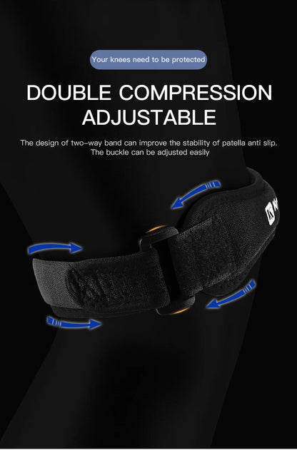1PC Patella Kneecap Band Adjustable Silica Gel Knee Tendon Strap Protector Knee Pad Running Sports Cycling Gym Knee Support Beauty World Shop
