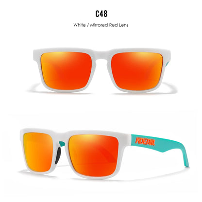 KDEAM Men's Polarized Sunglasses Square Casual Outdoors Sun Glasses Women Unisex Sunglass For Couple With Zipper Case Beauty World Shop
