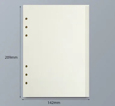 45 Sheets A5 A6 A7 Loose Leaf Notebook Refill Spiral Binder Inner Page Line Blank craft  Grid Inside Paper Stationery Beauty World Shop