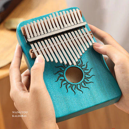 Hluru Kalimba 17 21 Key Kalimba Finger Piano Solid Maple Wood Kalimba Thumb Piano Keyboard Musical Instrument Mbira for Beginner Beauty World Shop