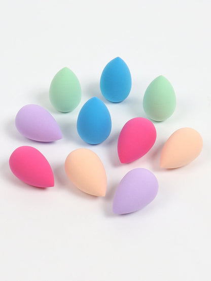 10 件 Mini Makeup Sponge Powder Puff Beauty Sponge for Makeup Concealer Liquid Foundation Face Cosmetic Puff Make up Sponge Beauty World Shop