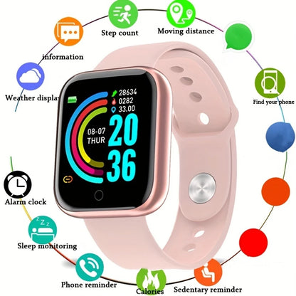 Smartwatch Men Women Wristwatches Smart Watch Message Fitness Monitor Bracelet Birthday Gift Electronic Clock For Android IOS Beauty World Shop