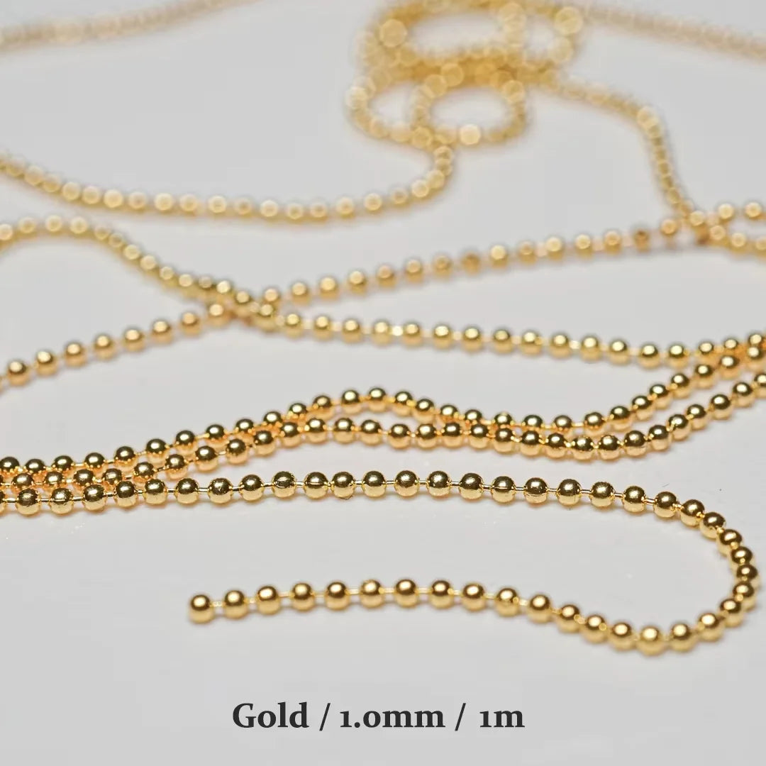 Nail Chain Rose Gold Silver Pixie Stone Beads Decorations Metal Steel Press on Nails Charms Art Jewelry Accessories Manicure Beauty World Shop