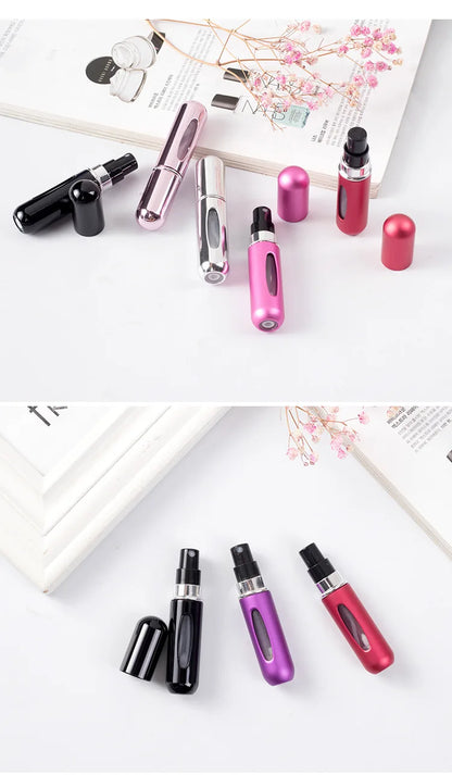 5/8ml Portable Perfume Atomizer Liquid Container For Cosmetics Mini Aluminum Spray Alcochol Empty Refillable Bottle Beauty Fashion
