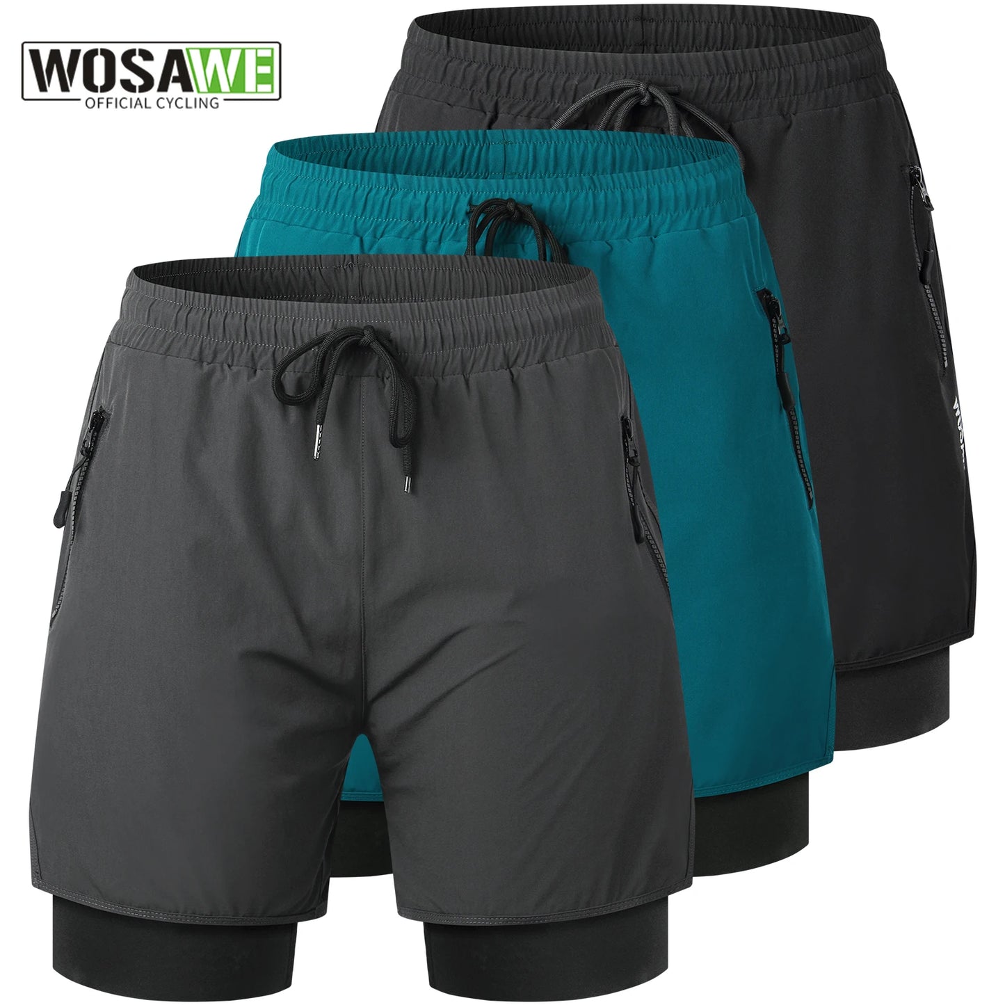 WOSAWE Bicycle Shorts Spring Summer Motocross Racing Shorts Downhill Mountain Bike short Pants Non-removable Cycling Underwear Beauty World Shop