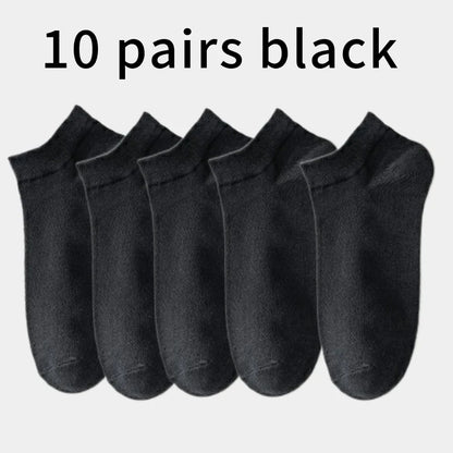 10/5/3pairs Breathable Con Sports Stockings Men Bamboo Fiber Autumn and Winter Men Socks Sweat Absorption Deodorant Business Sox Beauty World Shop