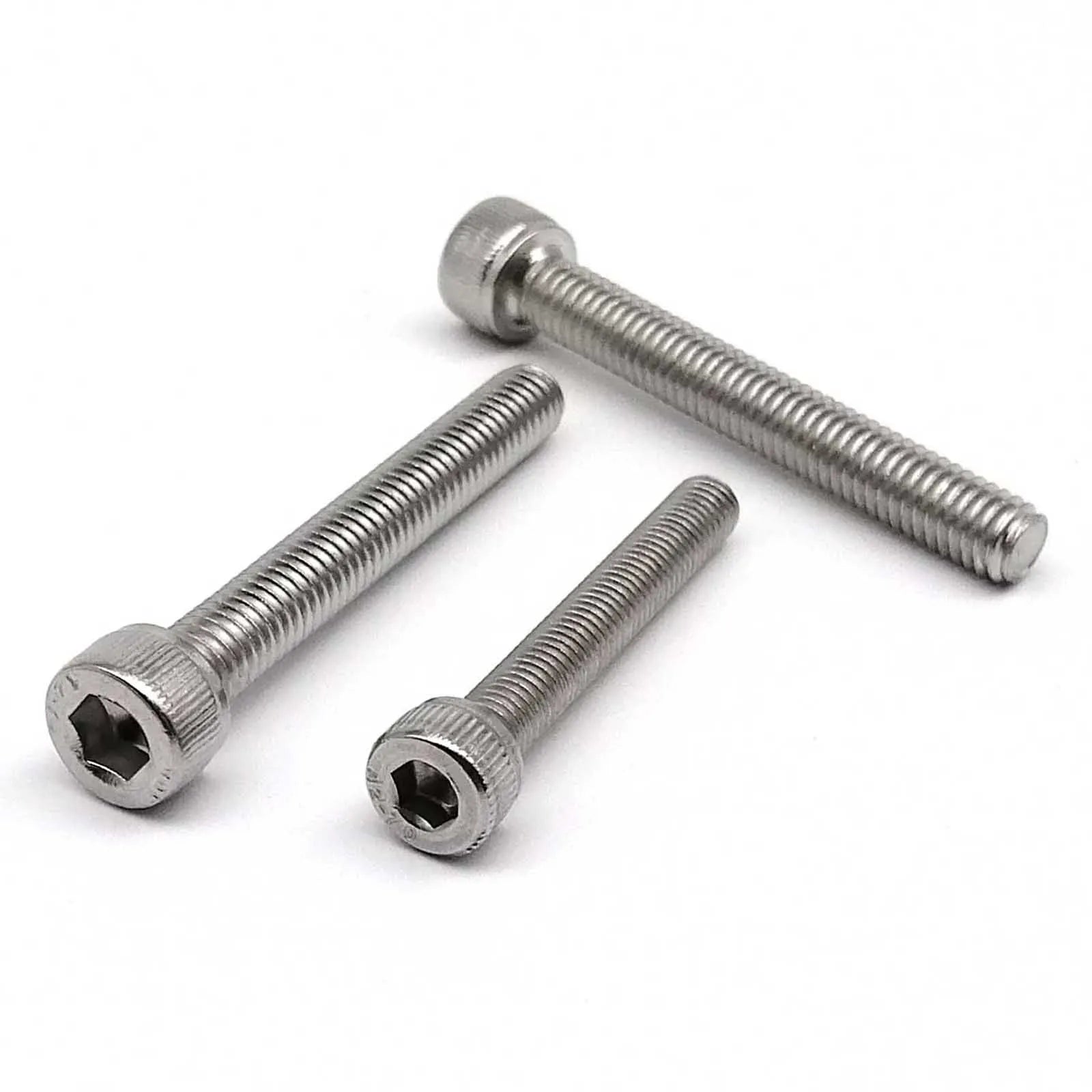 M2 M2.5 M3 M3.5 M4 M5 M6 M8 Over Ultra Long 200mm 304 A2-70 Stainless Steel DIN912 Allen Hexagon Hex Socket Head Cap Bolt Screw Beauty World Shop