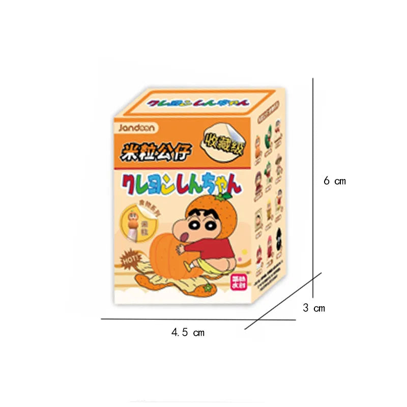 Crayon Shin-Chan Anime Figures Creative Peripheral Dinosaur Diary Baby Rice Grains Doll Model Blind Boxs Toys Children's Gifts Beauty World Shop