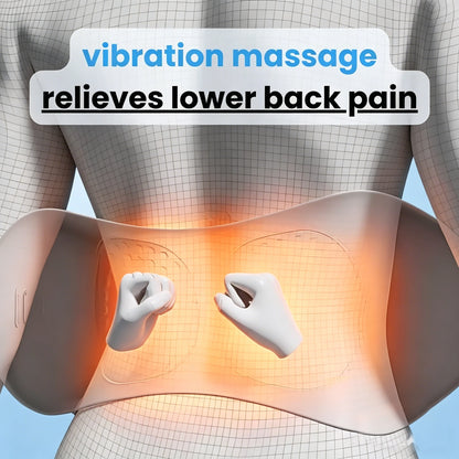Heating Vibration Massage Pillow Electric Lumbar Support Pad Bed Sleeping Waist Protection Cushion Lying Flat Waist Pain Relief Beauty World Shop