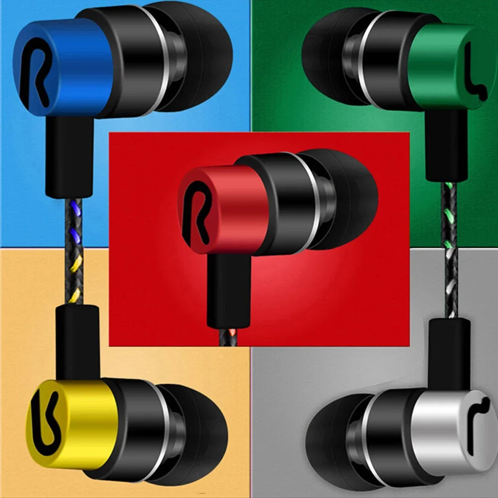 3.5mm In-Ear Wired Headphone 2 Basic Box Bass Stereo Earbuds Mobile Headphone Noise Cancelling Superb Bass Stereo Earphone Beauty World Shop