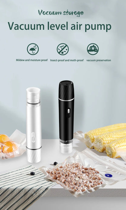 Mini Handheld Vacuum Sealer Machine Kitchen Vacuum Packer Machine Small Sealing Machine Portable USB Electric Food Vacuum Sealer Beauty World Shop