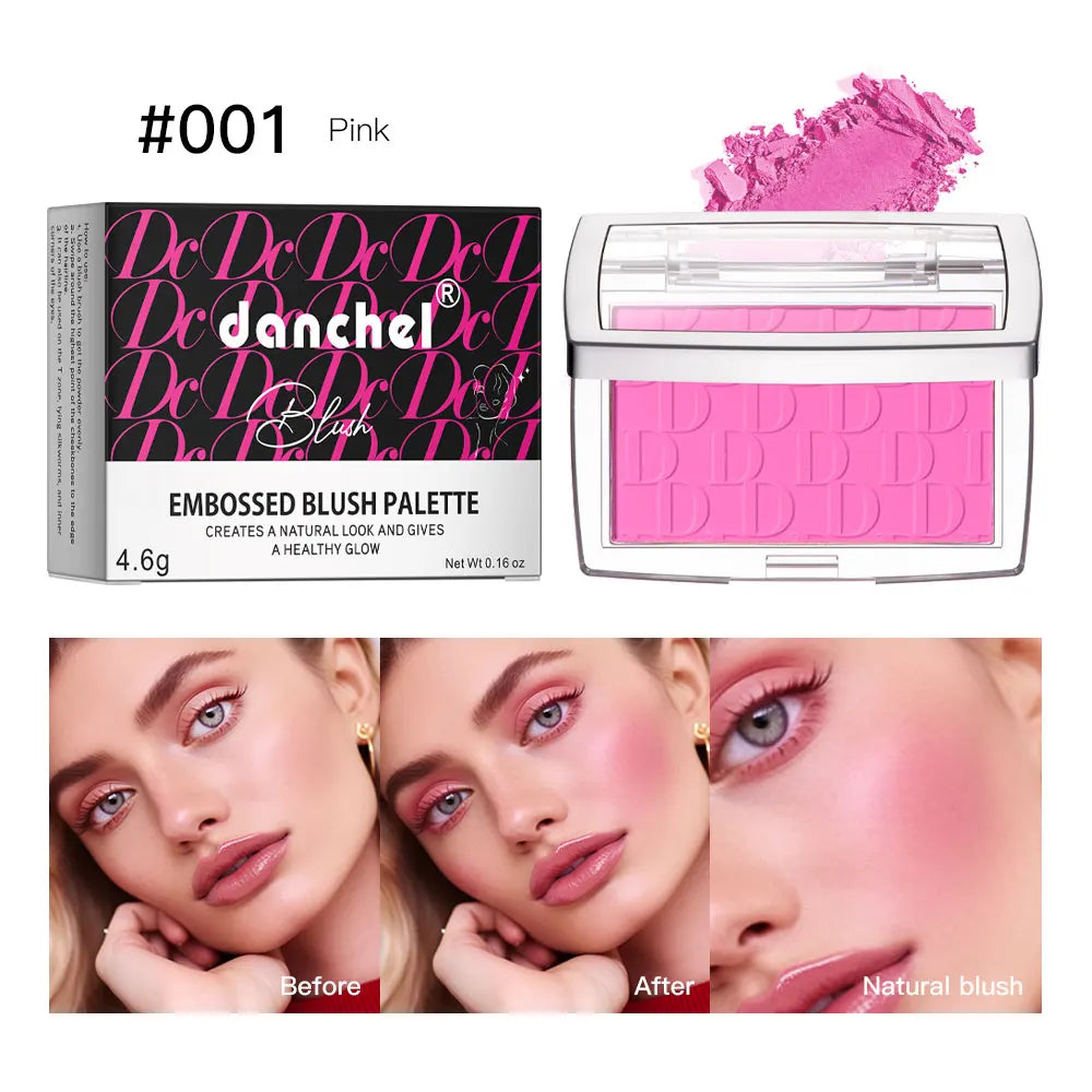Face Blusher Matte Natural Cheek Tint Brighten Face Pink Red Face Contouring Cosmetics Blush Powder Soft Female Makeup Beauty World Shop