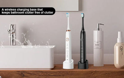 Sonic Electric Toothbrush Smart Ultrasonic Dental Teeth Whitening Rechargeable Adult Tooth Brush Sarmocare S100 With8 Brush Head Beauty World Shop