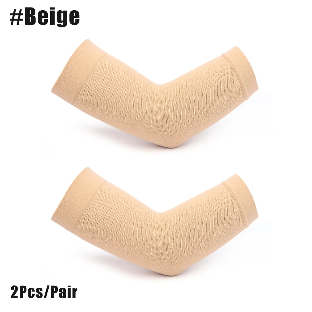 1Pair Arm sSlimming Shaper Compression Wrap Sleeve Helps Lose Arms Fat,Tone up Arm Shaping Sleeves for Women,Sports  Arm Shapers Beauty World Shop