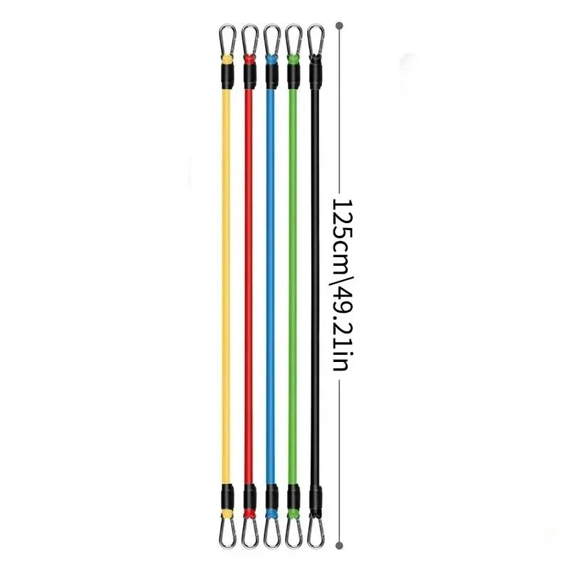 11PCS Fitness Bodybuilding Elastic Bands Pull Rope Workout Bands Resistance Bands Latex Tubes Pedal Excerciser Crossfit Fit Beauty World Shop