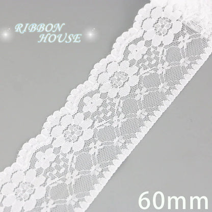 (5 yards/roll) white Lace ribbon fabric Webbing Decoration Lovely gift packing polyester Material Home Accessories Store