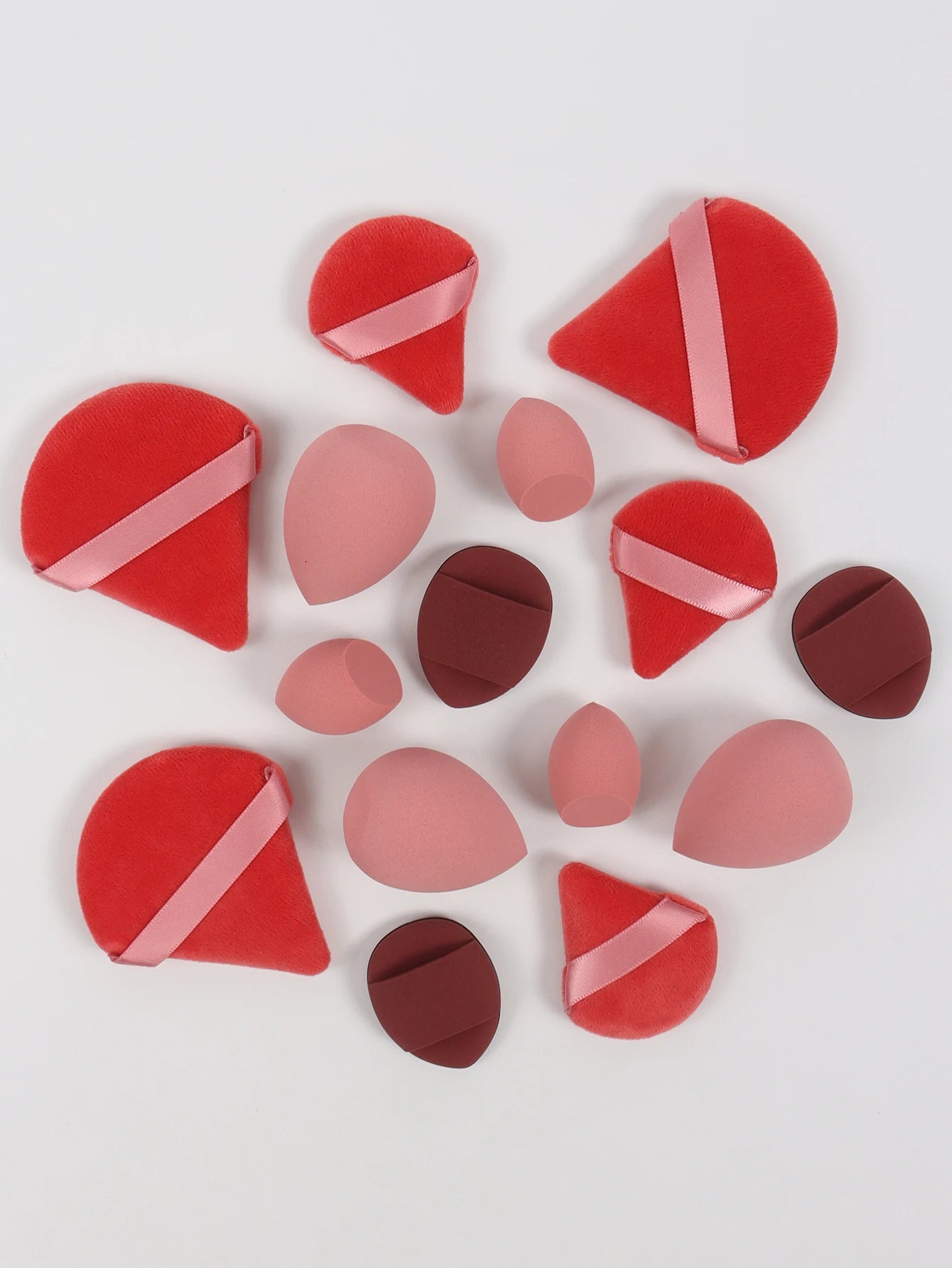 Multi Effect 15 Piece Set 3 Loose Powder Puffs&3 Mini Loose Powder Puffs&3 Medium-Sized Eggs&3 Mini Eggs&3 Air Cushions. Founda Beauty World Shop