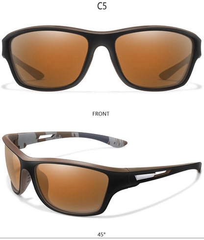 Men's Polarized Fishing Sunglasses Men Women Cycling Driving Hiking Sun Glasses Anti-glare UV400 Eyewear TAC Lens 1 PC Beauty World Shop