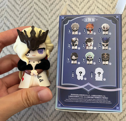 Mihoyo Genshin Impact Fatui Harbinger Q Version Series Blind Box Desktop Mini Doll Model Toys Trend Decoration Surprise Gifts Beauty World Shop
