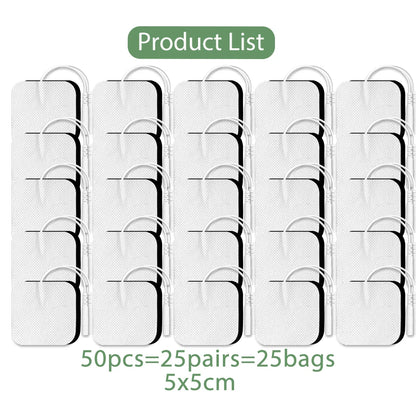 10/20/50Pcs Tens Electrode Pads Gel Self-adhesive Patches For Acupuncture Massager Slimming Pulse EMS Muscle Stimulator Sticker Beauty World Shop