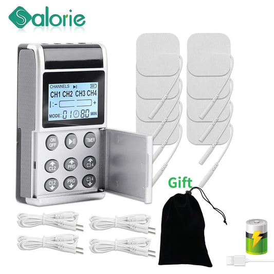 8 Electrode Pads 15 Mode EMS Tens Device Acupuncture Massage Machine Pulse Electrostimulator Electric Body Massager Apparatus Beauty World Shop
