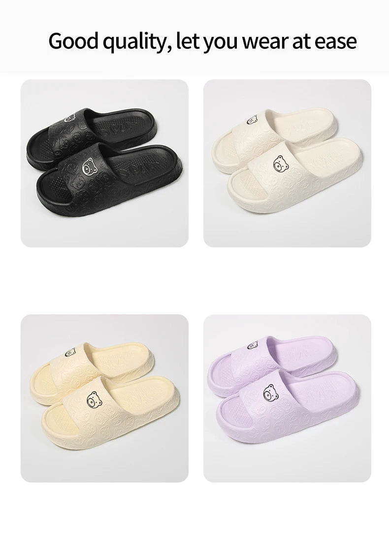 Non-slip Slippers Female Outer Wear 2024 New Bathroom Bathroom Indoor Home Sandals Female Summer Eva Beauty World Shop