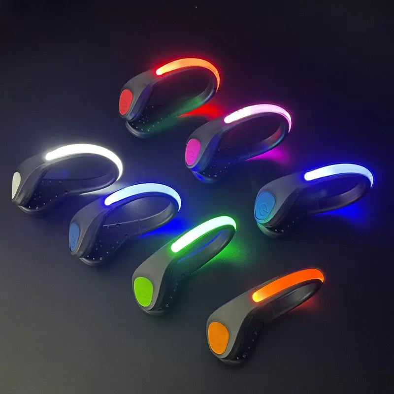 LED Luminous Shoe Clip Light Outdoor Running Cycling Bicycle RGB Novelty Lighting Safety Night Warn Lamp Glowing Zapato Ciclismo Beauty World Shop