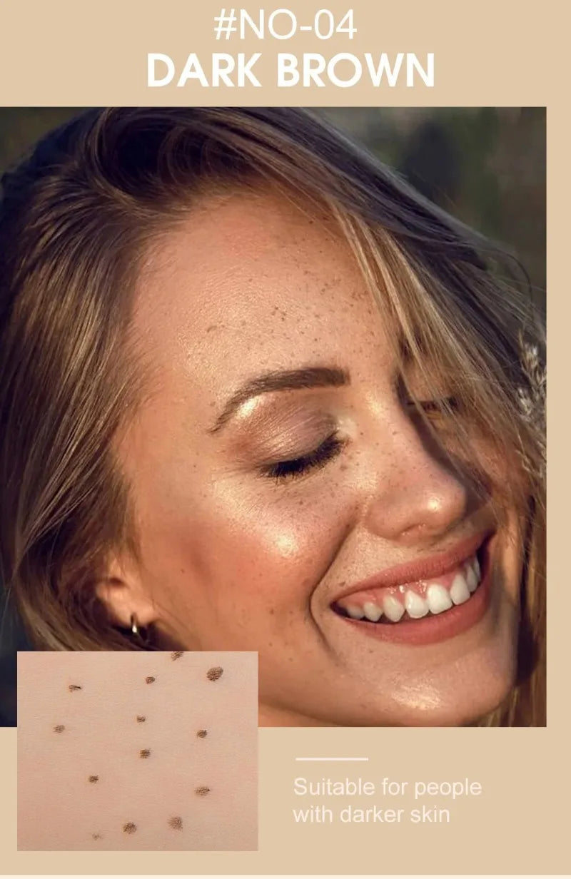 1PC Face Fake Freckles Pen Natural Waterproof Lifelike Fake Freckles Pen for Long Lasting Look Dot Spot Pen Makep Tool Cosmetic Beauty World Shop