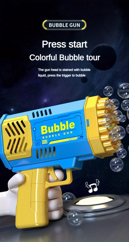40 Hole Rocket Launcher Handheld Portable Electric Automatic Bubble Gun Party Birthday Gift Toy(without Bubble Water) Beauty Fashion
