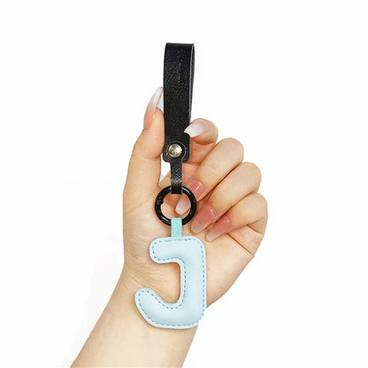 Creative PU Leather 26 Letter Keychains Fashion Alphabet Keyrings Handbag Ornaments Pendant Car Key Holder Accessories Gifts Beauty World Shop